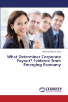 What Determines Corporate Payout? Evidence from Emerging Economy