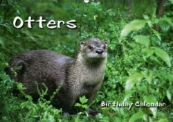 Otters / UK-Version / Birthday Calendar (Wall Calendar perpetual DIN A2 Landscape)