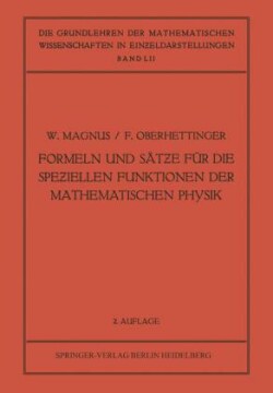 Formeln und Sätƶe für die Speƶiellen Funktionen der Mathematischen Physik