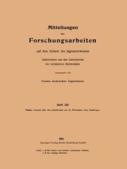 Mitteilungen über Forschungsarbeiten