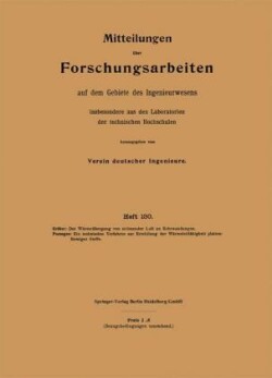 Mitteilungen über Forschungsarbeiten auf dem Gebiete des Ingenieurwesens