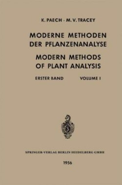 Moderne Methoden der Pflanzenanalyse / Modern Methods of Plant Analysis