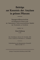 Beiträge zur Kenntnis der Amylase in grünen Pflanzen
