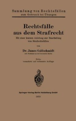 Rechtsfälle aus dem Strafrecht