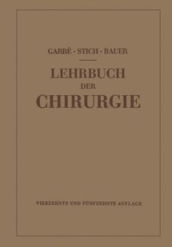 Lehrbuch der Chirurgie