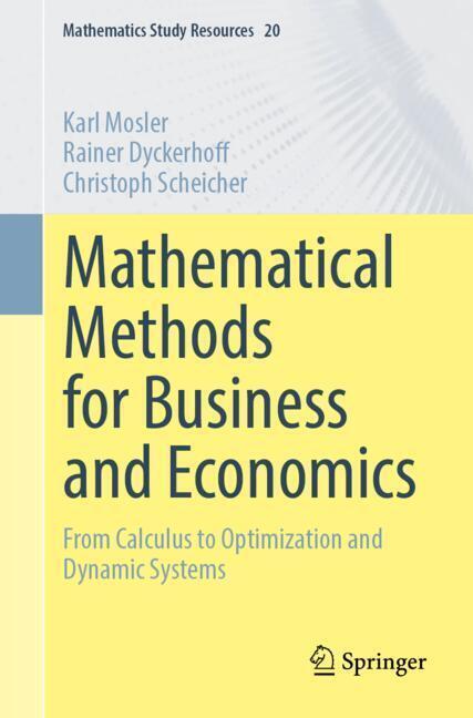 Mathematical Methods for Business and Economics