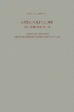 Sozialpolitik der Unternehmen unter dem Einfluß der Mitbestimmung der Arbeitnehmer