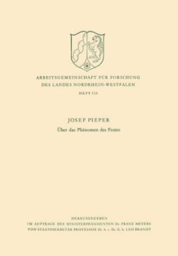 Über das Phänomen des Festes