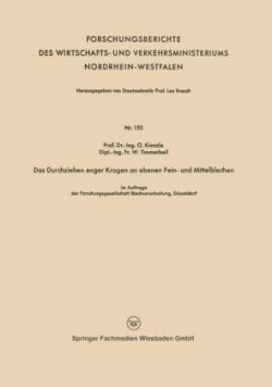 Das Durchziehen enger Kragen an ebenen Fein- und Mittelblechen