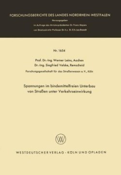 Spannungen im bindemittelfreien Unterbau von Straßen unter Verkehrseinwirkung