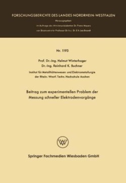 Beitrag zum experimentellen Problem der Messung schneller Elektrodenvorgänge