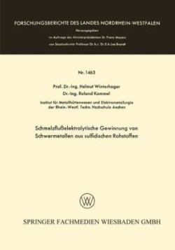 Schmelzflußelektrolytische Gewinnung von Schwermetallen aus sulfidischen Rohstoffen