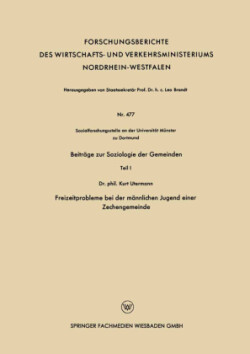 Beiträge zur Soziologie der Gemeinden