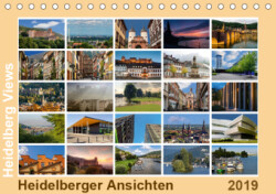 Heidelberg Views - Heidelberger Ansichten (Tischkalender 2019 DIN A5 quer)