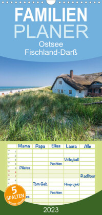 Familienplaner Ostsee, Fischland-Darß (Wandkalender 2023 , 21 cm x 45 cm, hoch)