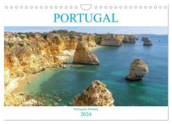 Portugal - Strände in Portugal (Wandkalender 2024 DIN A4 quer), CALVENDO Monatskalender