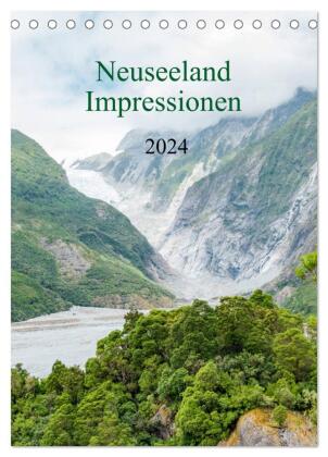 Neuseeland Impressionen (Tischkalender 2024 DIN A5 hoch), CALVENDO Monatskalender