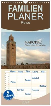 Familienplaner 2024 - Marokko - Bilder einer Rundreise mit 5 Spalten (Wandkalender, 21 x 45 cm) CALVENDO