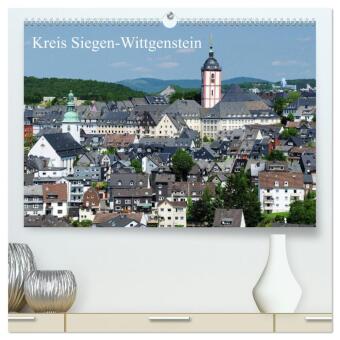 Kreis Siegen-Wittgenstein (hochwertiger Premium Wandkalender 2024 DIN A2 quer), Kunstdruck in Hochglanz