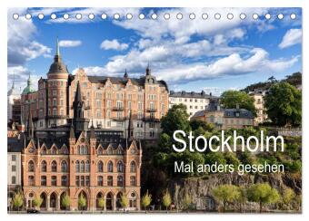 Stockholm - Mal anders gesehen (Tischkalender 2024 DIN A5 quer), CALVENDO Monatskalender