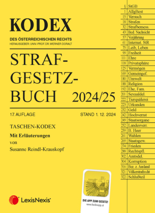 Taschen-Kodex Strafgesetzbuch 2025 - inkl. App