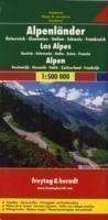 Alps (A, Ch, F, I, Slo) Road Map 1:500 000