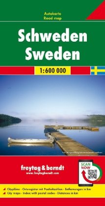 Sweden Road Map 1:600 000