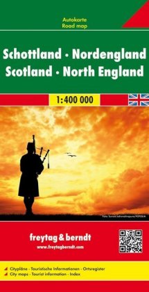 Scotland - North England Road Map 1:400 000