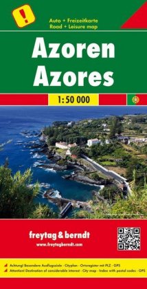 Azores, Special Places of Excursion Road Map 1:50 000