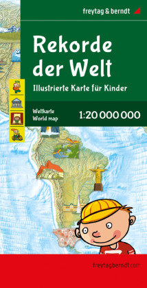 Weltkarte für Kinder, 1:22.000.000, Poster, freytag & berndt