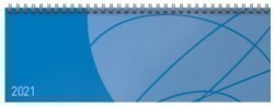 Tischquerkalender Professional Colourlux blau 2021