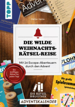 Die Rätselbibliothek. Adventskalender - Die wilde Weihnachts-Rätsel-Reise. Mit 24 Escape-Abenteuern durch den Advent