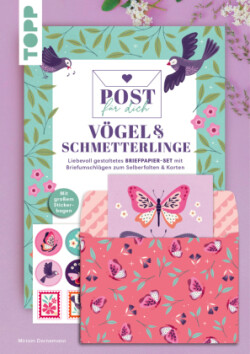 Post für dich. Vögel & Schmetterlinge