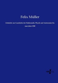 Zeittafeln zur Geschichte der Mathematik, Physik und Astronomie bis zum Jahre 1500