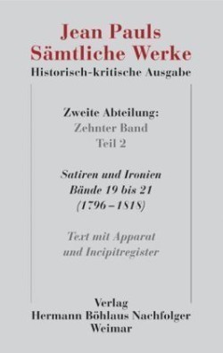 Jean Pauls Sämtliche Werke. Historisch-kritische Ausgabe; .. Tl.-Bd.1
