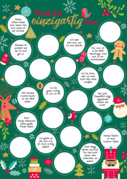 Weil du einzigartig bist - Der Rubbel-Adventskalender für Mädchen