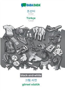 Korean (in Hangul script) - Türkçe, visual dictionary, BW
