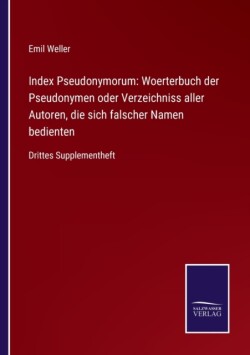 Index Pseudonymorum