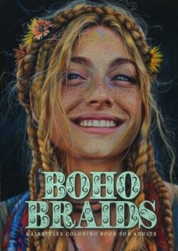 Boho Braids Hairstyles Coloring Book for Adults