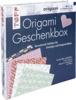 Origami Geschenkbox, m. 50 Faltblättern u. e. Falz-Plektron