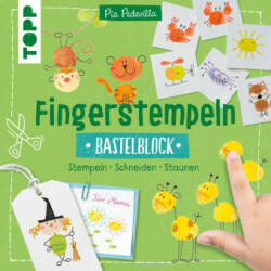 Fingerstempeln. Bastelblock