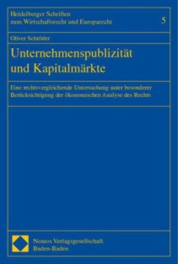 Unternehmenspublizität und Kapitalmärkte