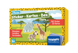 Meine Sticker + Karten + Box - Tiere, m. 1 Beilage