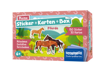 Meine Sticker + Karten + Box - Pferde, m. 20 Beilage