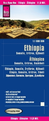 Ethiopia / Somalia / Djibouti / Eritrea (1:1.800.000)