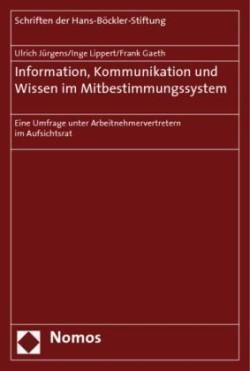 Information, Kommunikation und Wissen im Mitbestimmungssystem