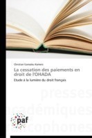 Cessation Des Paiements En Droit de l'Ohada