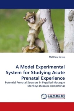 Model Experimental System for Studying Acute Prenatal Experience