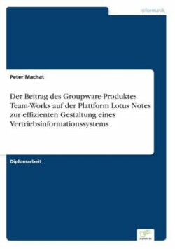 Beitrag des Groupware-Produktes Team-Works auf der Plattform Lotus Notes zur effizienten Gestaltung eines Vertriebsinformationssystems