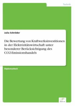 Bewertung von Kraftwerksinvestitionen in der Elektrizitätswirtschaft unter besonderer Berücksichtigung des CO2-Emissionshandels